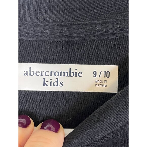 Abercrombie Kid Tshirt 9 Black Skeleton Graphic Halloween Preppy Neutral Classic - Picture 2 of 7